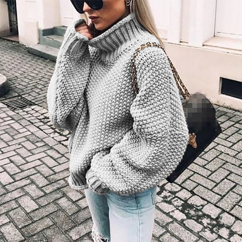 StillSerene™ Thick Sweater for Autumn - Women's sweater in white, black, red & more.