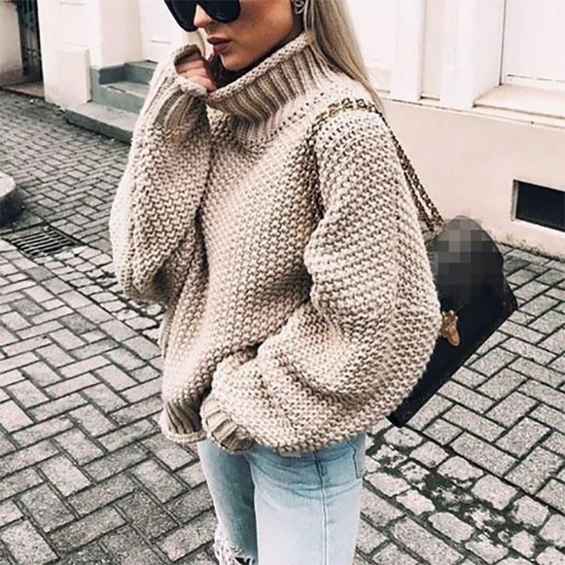 StillSerene™ Thick Sweater for Autumn - Women's sweater in white, black, red & more.