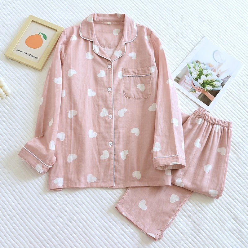 StillSerene™ Cute Pink Pyjamas set for women - White & pink.
