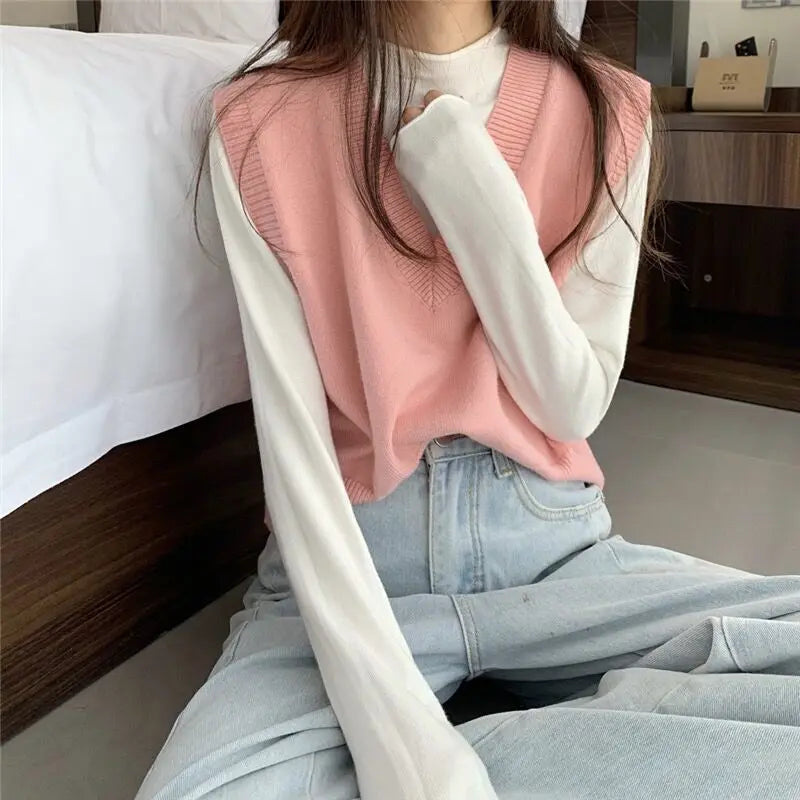 StillSerene™ V-Neck Sweater Vest Women perfect for Autumun & Winter.
