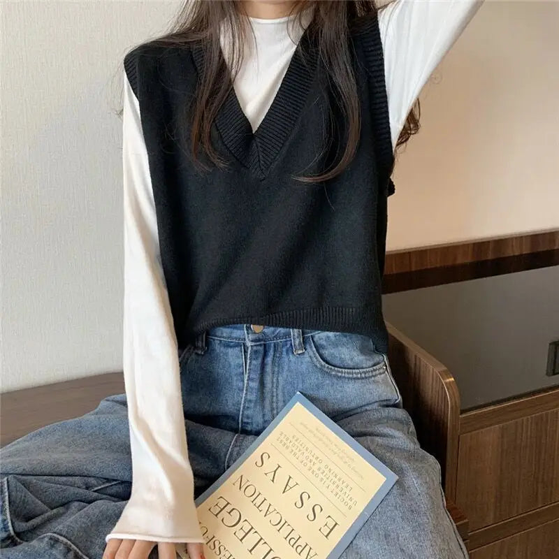 StillSerene™ V-Neck Sweater Vest Women perfect for Autumun & Winter.