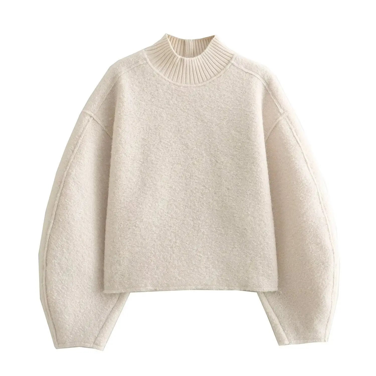 StillSerene™ Autumn Turtleneck sweater for women - White, black, khaki & more