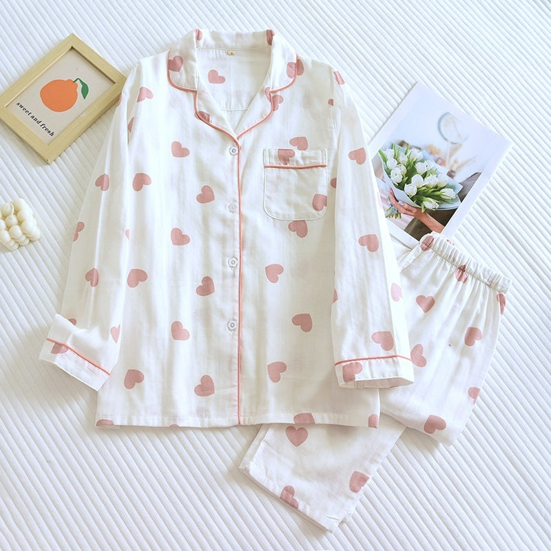 StillSerene™ Cute Pink Pyjamas set for women - White & pink.